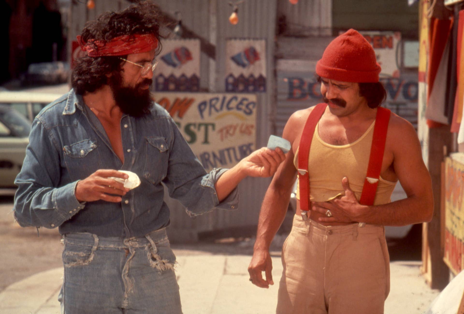 SEPTEMBER 1978:  Comedians Tommy Chong and Cheech Marin in a scene from the movie 
