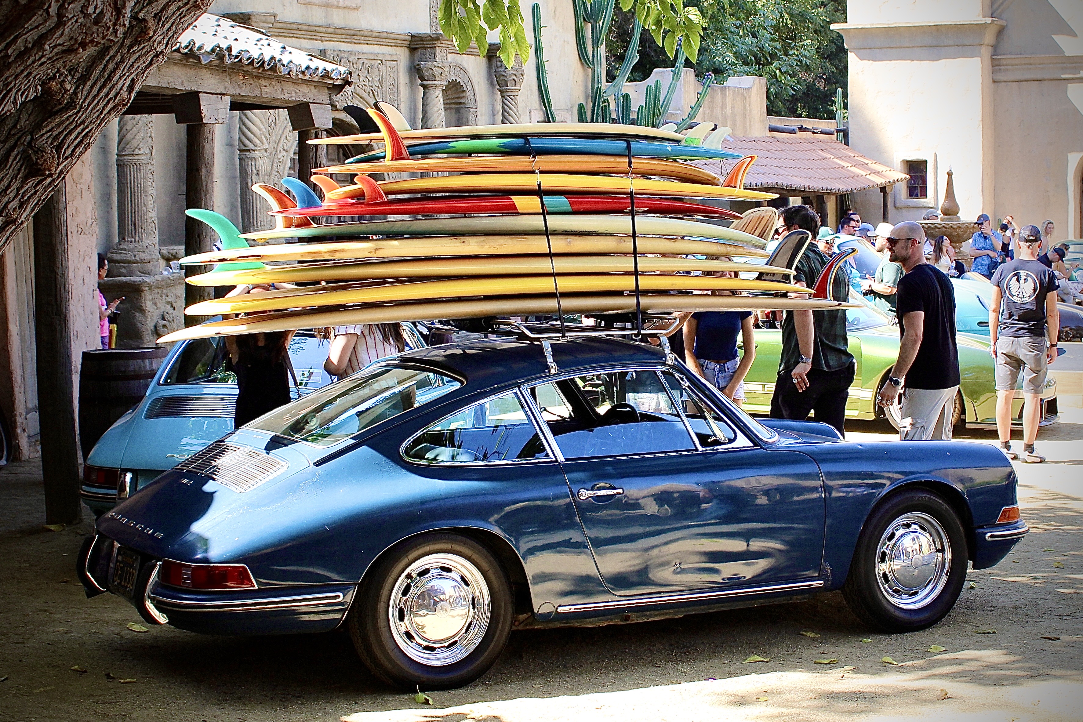 Porsche 912 with Surfboards at Luftgekuhlt 10 in 2025