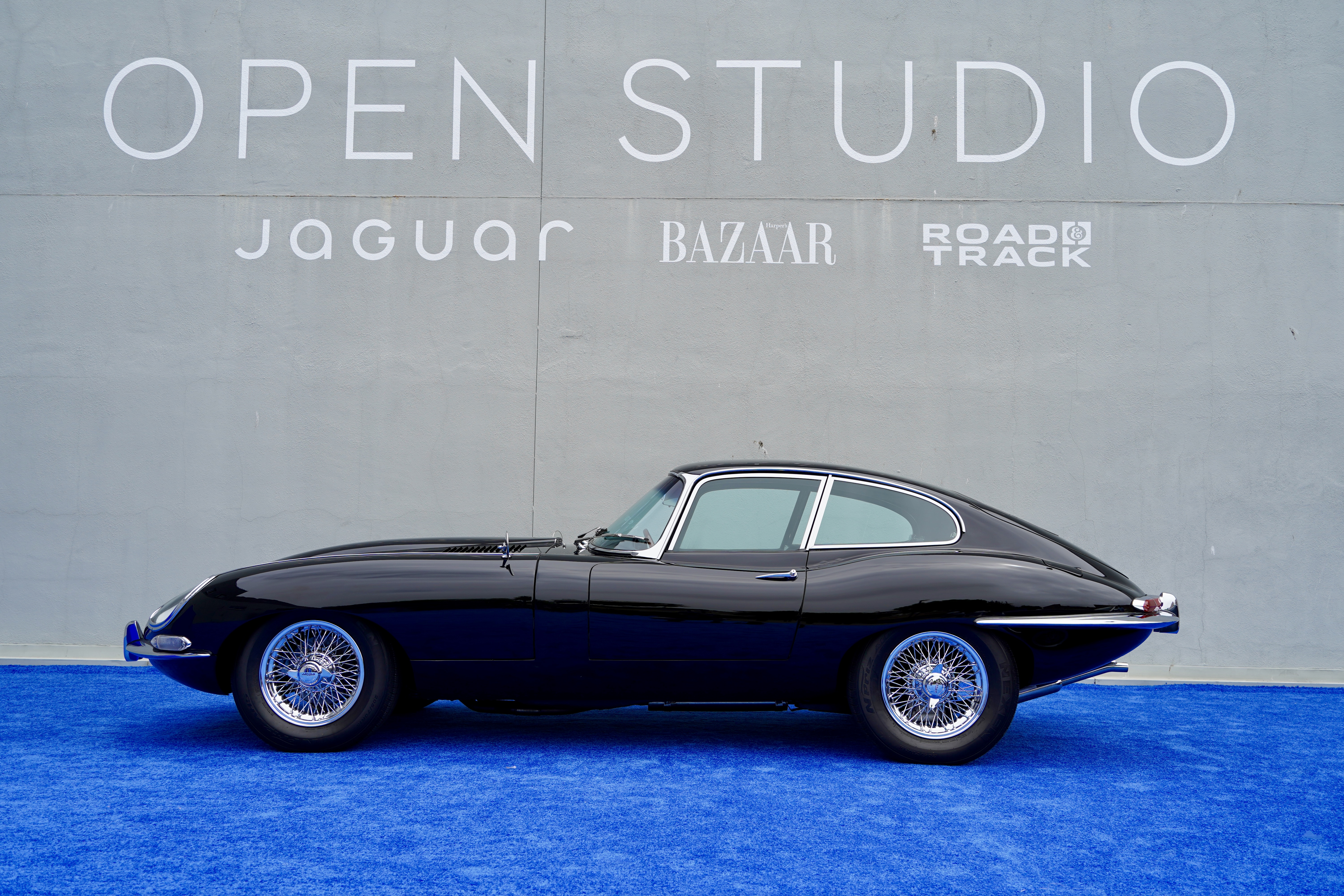 Jaguar E-Type during Open Studio in Monterey 2025