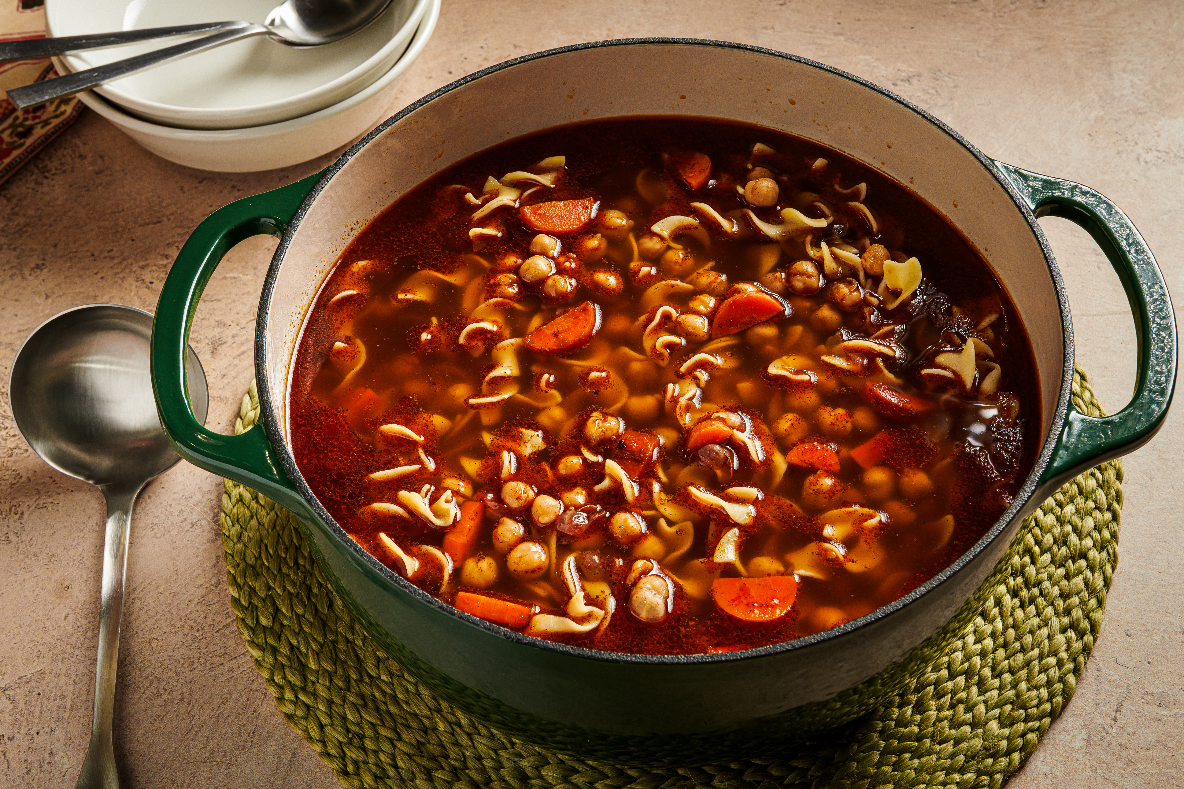 Chickpea Noodle Soup courtesy The Washington Post via Getty Images