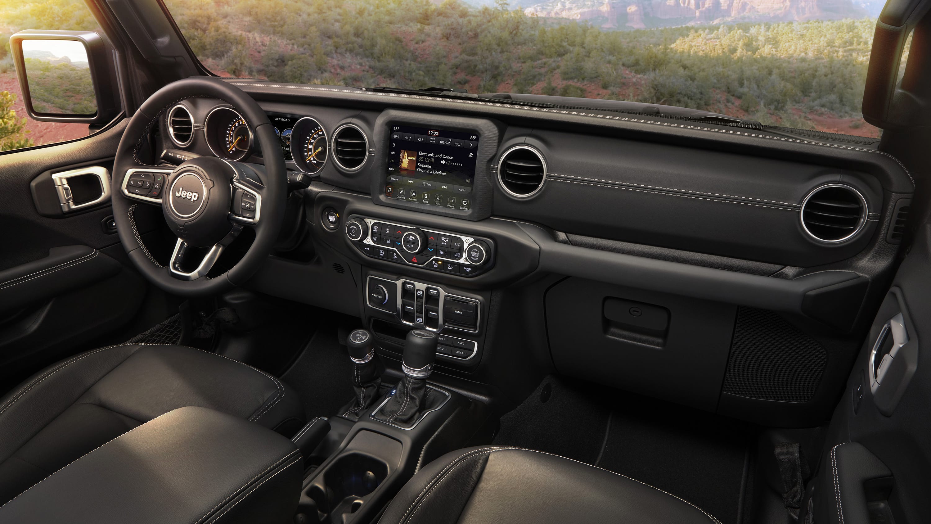 2020 Jeep Wrangler Sahara interior